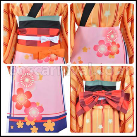 Love Live! School Idol Festival Seven Lucky Gods Edition Aiming for a Big Catch! Ebisu SR Pre-Awakening Honoka Kosaka Cosplay Costume coscarnival - Side Profile