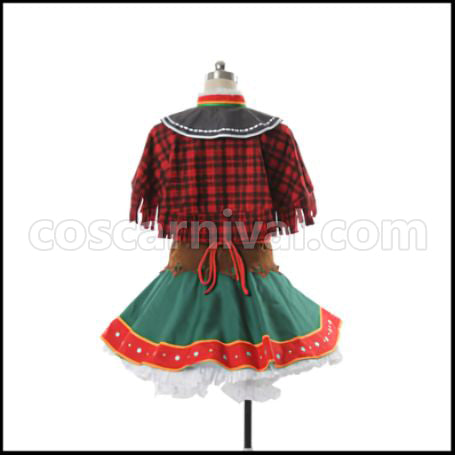 Love Live! Snow Mountain Edition SR Awakening Hanayo Koizumi Cosplay Costume coscarnival - Back View