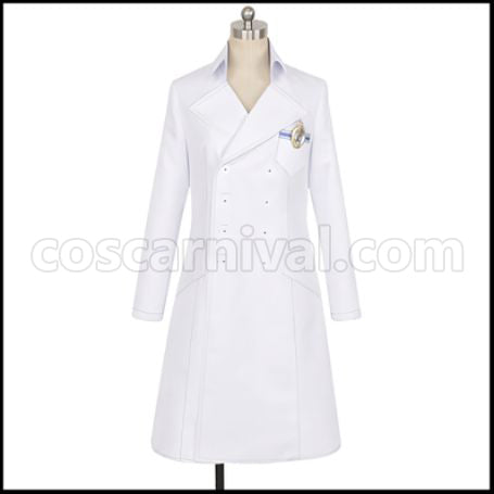 Twisted Wonderland Diasomnia Dormitory Floyd Leech Lab Coat Cosplay Costume coscarnival - Front View