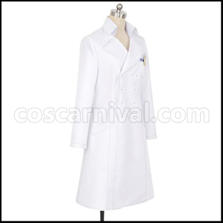 Twisted Wonderland Diasomnia Dormitory Floyd Leech Lab Coat Cosplay Costume coscarnival - Side Profile