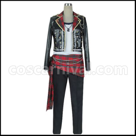 Ensemble Stars! Subaru Akehoshi Starry Night Rockin Star Cosplay Costume coscarnival - Front View