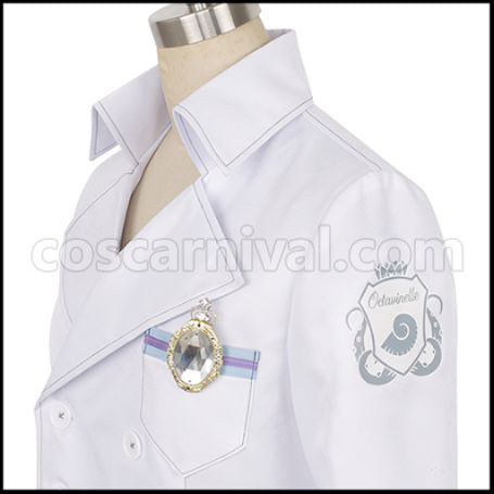 Twisted Wonderland Diasomnia Dormitory Floyd Leech Lab Coat Cosplay Costume coscarnival - Cuff Style