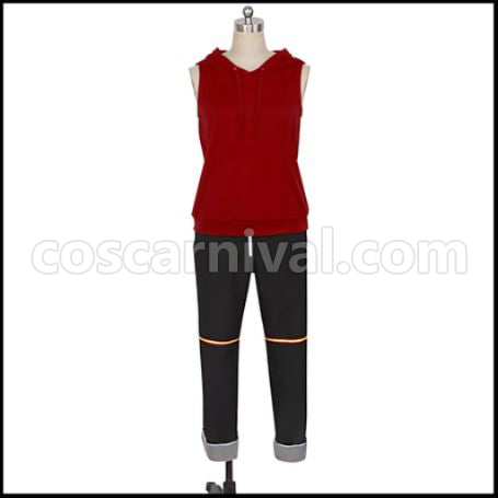 Twisted Wonderland Scarabia Dormitory Jamil Viper Gym Clothes Cosplay Costume coscarnival - Front View