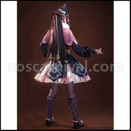 Genshin Impact Yun Jin Cosplay Costume coscarnival - Back View