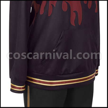 Twisted Wonderland Scarabia Dormitory Jamil Viper Cosplay Costume coscarnival - Hem Detail