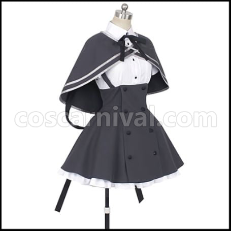 Assault Lily BOUQUET Shenlin Kuo Cosplay Costume coscarnival - Back View