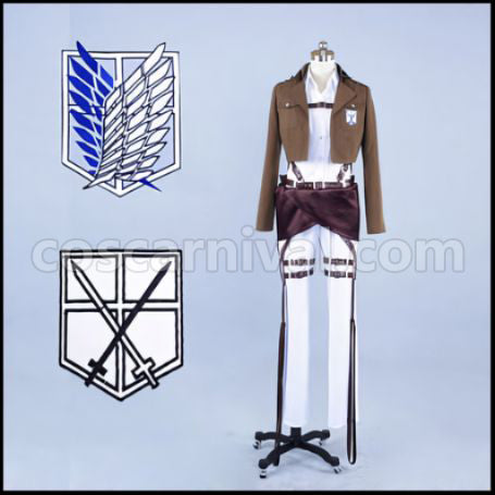 Attack on Titan Scout Regiment Armin Arlert Cosplay Costume coscarnival - Front View