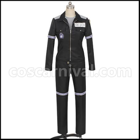 Twisted Wonderland Octavinelle Dormitory Azul Ashengrotto Gym Clothes Cosplay Costume coscarnival - Front View