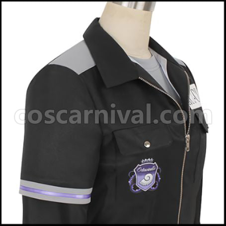 Twisted Wonderland Octavinelle Dormitory Azul Ashengrotto Gym Clothes Cosplay Costume coscarnival - Cuff Style