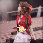 FF7R REMAKE FINAL FANTASY Aerith Gainsborough Cosplay Costume coscarnival - Side Profile