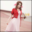 FF7R REMAKE FINAL FANTASY Aerith Gainsborough Cosplay Costume coscarnival - Detail Close-up