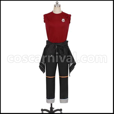 Twisted Wonderland Scarabia Dormitory Kalim Al-Asim Gym Clothes Cosplay Costume coscarnival - Front View