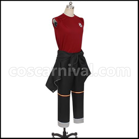 Twisted Wonderland Scarabia Dormitory Kalim Al-Asim Gym Clothes Cosplay Costume coscarnival - Back View