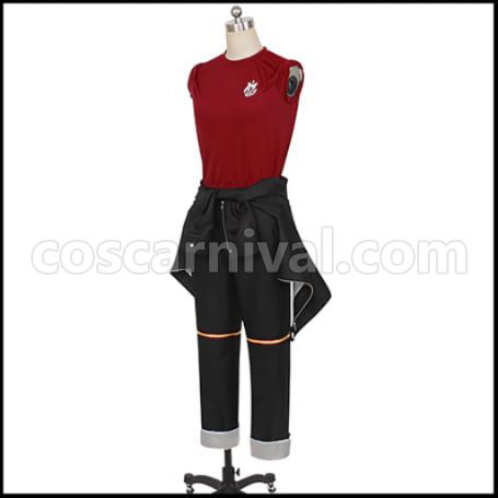 Twisted Wonderland Scarabia Dormitory Kalim Al-Asim Gym Clothes Cosplay Costume coscarnival - Side Profile
