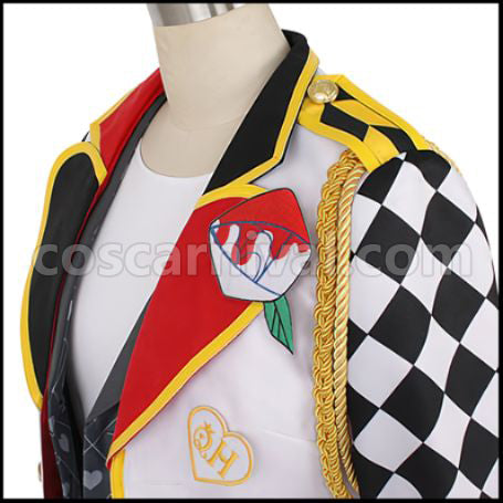 Twisted Wonderland Heartslabyul Dormitory Trey Clover Cosplay Costume coscarnival - Functional Details