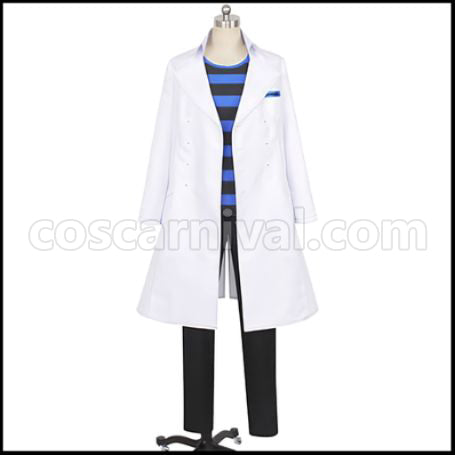Twisted Wonderland Diasomnia Dormitory Idia Shroud Lab Coat Cosplay Costume coscarnival - Front View