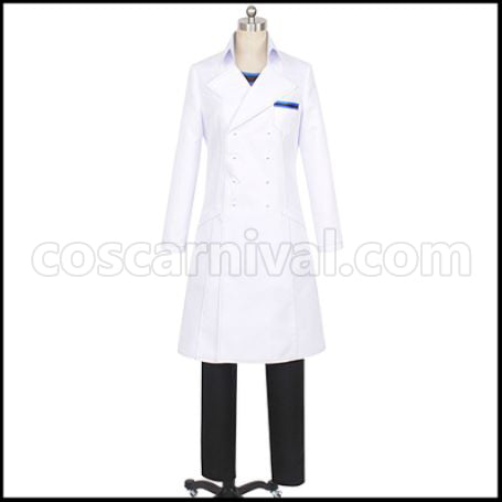 Twisted Wonderland Diasomnia Dormitory Idia Shroud Lab Coat Cosplay Costume coscarnival - Back View