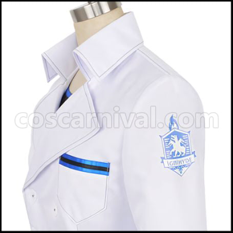 Twisted Wonderland Diasomnia Dormitory Idia Shroud Lab Coat Cosplay Costume coscarnival - Hem Detail