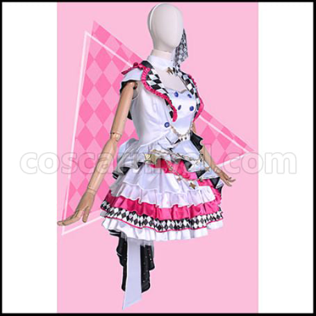 Hatsune Miku: Colorful Stage! Luka more more jump Cosplay Costume coscarnival - Side Profile