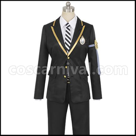 Twisted Wonderland Octavinelle Dormitory Jade Leech Cosplay Costume coscarnival - Front View
