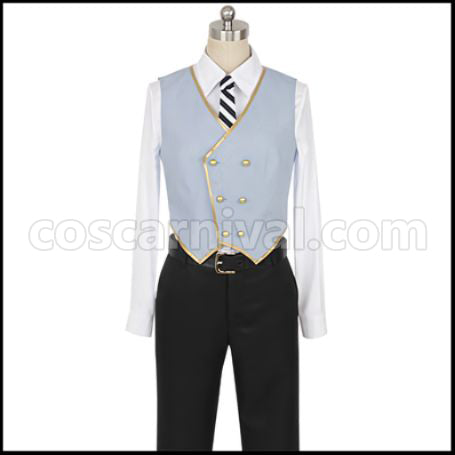 Twisted Wonderland Octavinelle Dormitory Jade Leech Cosplay Costume coscarnival - Back View