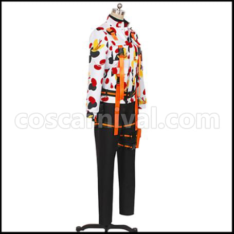 Twisted Wonderland Beans Camo Jade Leech Cosplay Costume coscarnival - Back View