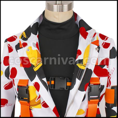 Twisted Wonderland Beans Camo Jade Leech Cosplay Costume coscarnival - Collar Design