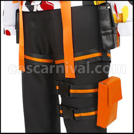 Twisted Wonderland Beans Camo Jade Leech Cosplay Costume coscarnival - Material Texture