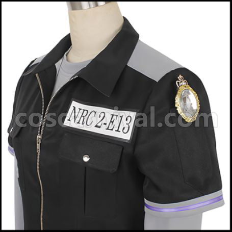 Twisted Wonderland Octavinelle Dormitory Jade Leech Gym Clothes Cosplay Costume coscarnival - Collar Design