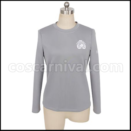Twisted Wonderland Octavinelle Dormitory Jade Leech Gym Clothes Cosplay Costume coscarnival - Hem Detail