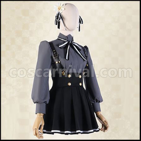 Spy Classroom Lily Cosplay Costume coscarnival - Back View