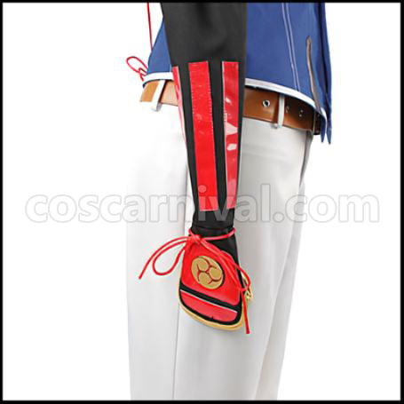 Touken Ranbu Wakizashi Danshi Horikawa Kunihiro Cosplay Costume coscarnival - Hem Detail