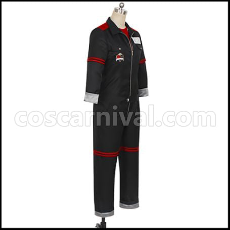 Twisted Wonderland Heartslabyul Dormitory Riddle Rosehearts Gym Clothes Cosplay Costume coscarnival - Back View