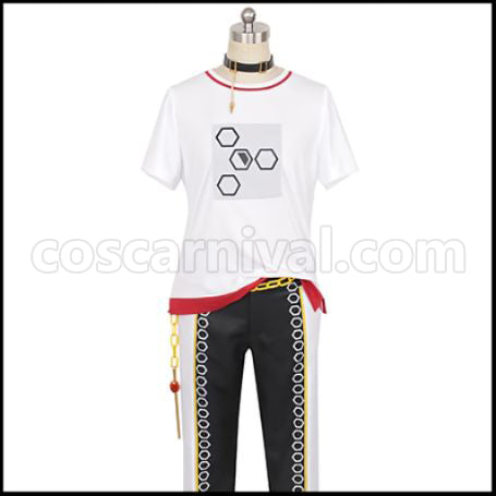 Ensemble Stars! Crazy:B Niki Shiina Cosplay Costume coscarnival - Collar Design