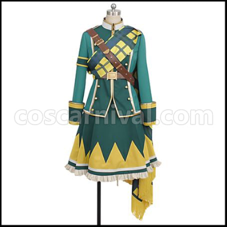 Uma Musume Pretty Derby Zenno Rob Roy Battle Suit Cosplay Costume coscarnival - Front View