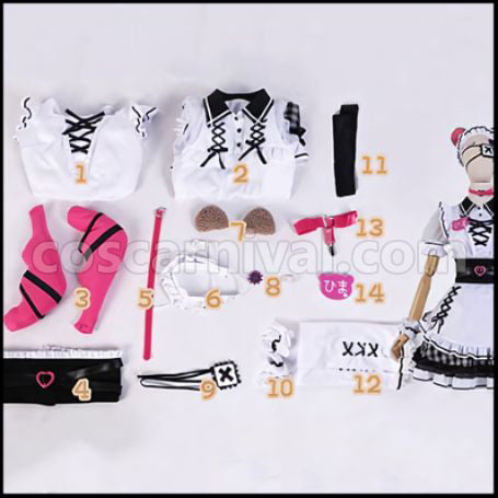 [Nijisanji Costume] Nijisanji VTuber Honma Himawari Lolita Cosplay Costume coscarnival - Collar Design