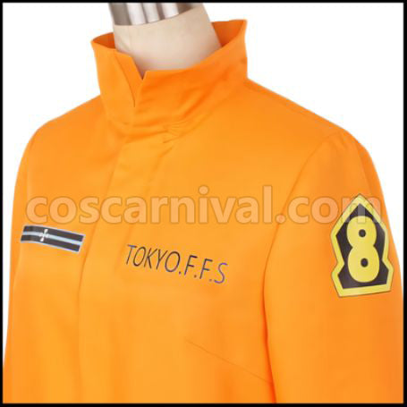 Fire Force Shinra Kusakabe / Arthur Boyle / Takehisa Hinawa / Maki Oze Cosplay Costume coscarnival - Material Texture