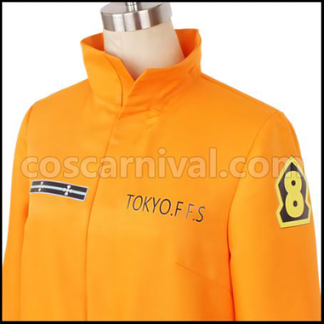Fire Force Shinra Kusakabe / Arthur Boyle / Takehisa Hinawa / Maki Oze Cosplay Costume coscarnival - Color and Pattern