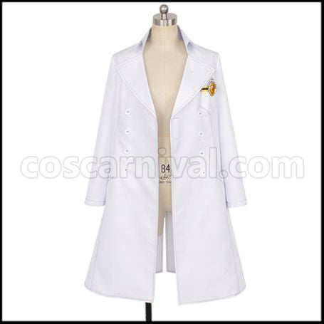 Twisted Wonderland Diasomnia Dormitory Ruggie Bucchi Lab Coat Cosplay Costume coscarnival - Back View