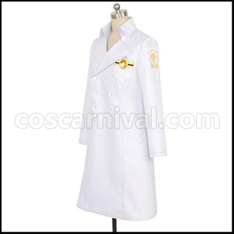 Twisted Wonderland Diasomnia Dormitory Ruggie Bucchi Lab Coat Cosplay Costume coscarnival - Detail Close-up
