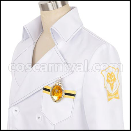 Twisted Wonderland Diasomnia Dormitory Ruggie Bucchi Lab Coat Cosplay Costume coscarnival - Cuff Style