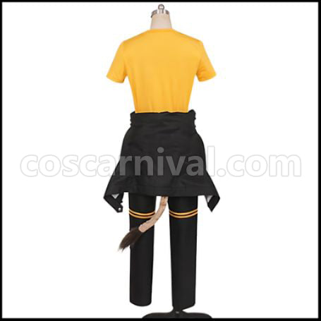 Twisted Wonderland Savanaclaw Dormitory Leona Kingscholar Gym Clothes Cosplay Costume coscarnival - Detail Close-up