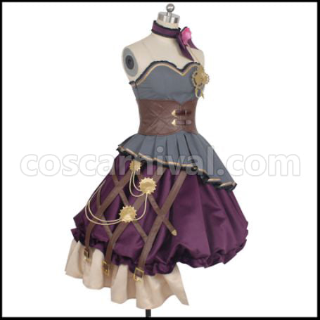 THE IDOLMASTER Shiny Colors L'Antica Kiriko Yukoku Cosplay Costume coscarnival - Back View
