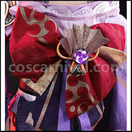Genshin Impact Raiden Shogun Cosplay Costume coscarnival - Side Profile