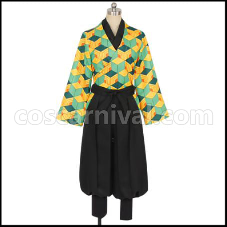 Demon Slayer: Kimetsu no Yaiba Sabito Cosplay Costume coscarnival - Collar Design
