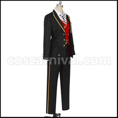 Twisted Wonderland Heartslabyul Dormitory Trey Clover Cosplay Costume coscarnival - Side Profile