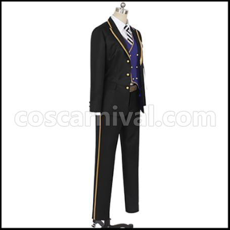 Twisted Wonderland Pomefiore Dormitory Rook Hunt Cosplay Costume coscarnival - Back View