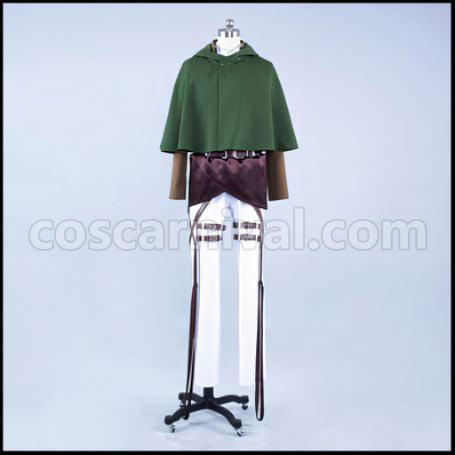 Attack on Titan Survey Corps Cosplay Costume coscarnival - Front View