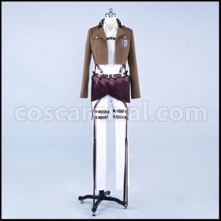 Attack on Titan Survey Corps Cosplay Costume coscarnival - Back View