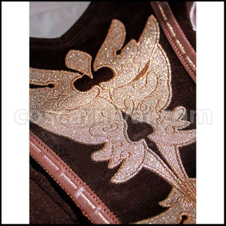 Genshin Impact Amber Cosplay Costume coscarnival - Side Profile